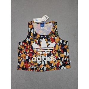 Adidas Originals Tank Womens Large Multicolor Tucanario Trefoil‎ Allover F78441